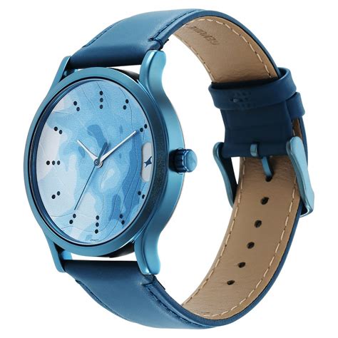 Buy Online Fastrack Urban Camo Blue Dial Watch for Guys - 3296ql01 ...