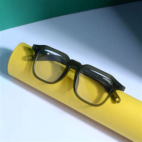 Buy Kingsman Green Clear Square Sunglasses | Stylish Eye Protection ...