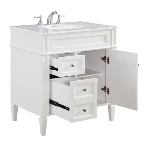Elegant Decor First Impressions 32-in White Undermount Single Sink ...