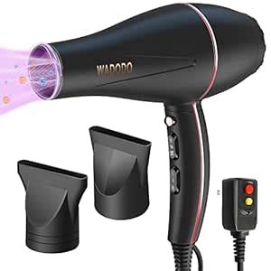 WADODO Ionic Hair Dryer, 2200W Professional Hair Dryer, Quick Drying ...