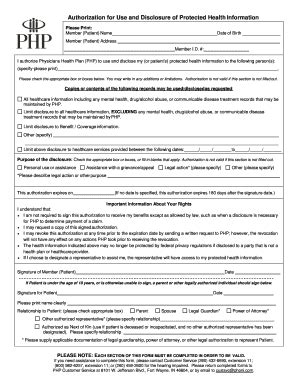 Fillable Online Authorization Form PHP to Another Party 0116 Fax Email ...