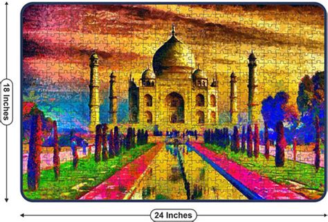 Lattice The Taj Mahal Jigsaw Puzzle, 500 Pieces - The Taj Mahal Jigsaw ...