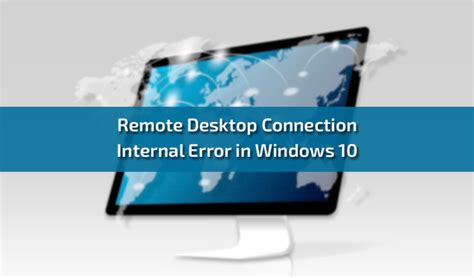 Image result for Internal Error Remote Desktop Connection