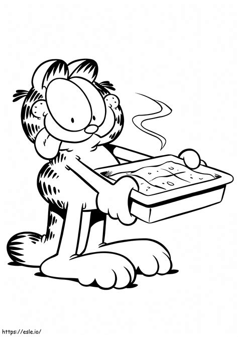 Baby Garfield Colouring Pages