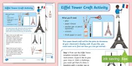 👉 1-20 Eiffel Tower Dot-to-Dot Activity (teacher made)