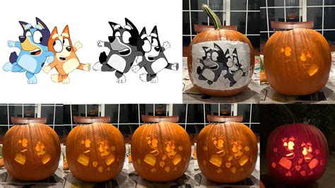 Bluey and Bingo Pumpkin Carving [Process Work] by Warhorse26 on DeviantArt