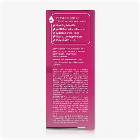 Fertility Lubricant (8x4g Pre-filled Applicators) - Conceive Plus® India