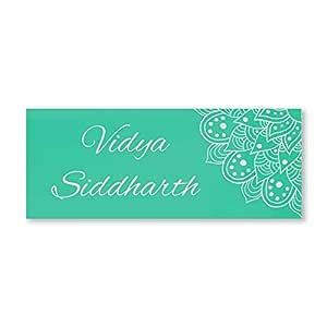 Buy Clixicle Personalised Green Mandala Sunboard Name Plate - 4in x ...