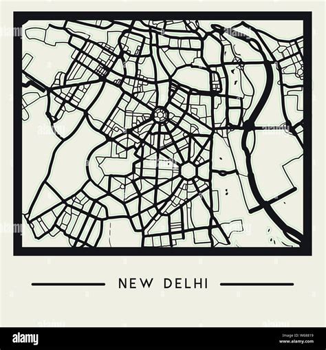Delhi city map hi-res stock photography and images - Alamy