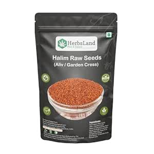 HerbsLand® Halim Seeds, Rich in Fibre and Omega -3, Haleem, Aliv ...
