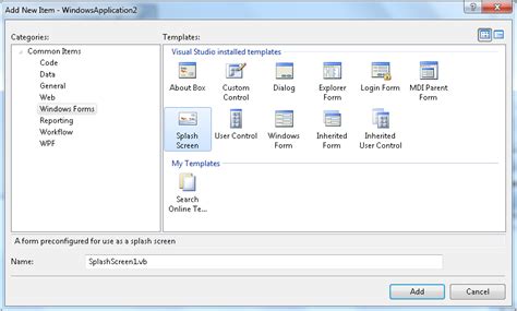 Image result for VB.NET Splash Screen Tutorial