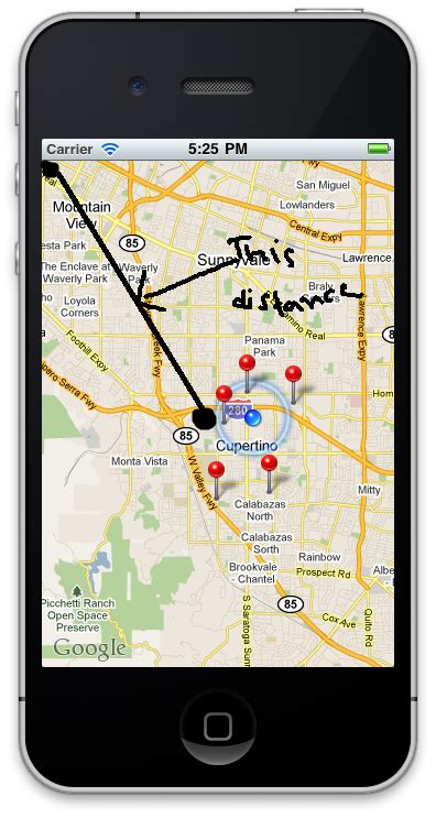 Bildergebnis für distance between two points map