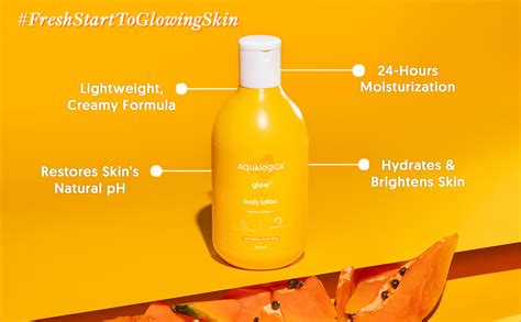 Buy Aqualogica Glow+ Silky Body Lotion with Papaya & Vitamin C | For ...