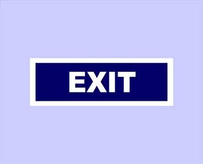 Exit Sign Sticker, Waterproof Sticker Signage : Amazon.in: Office Products