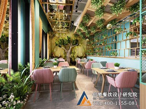 美巢丨郴州200平时尚咖啡厅设计-【17年创梦餐饮设计公司】