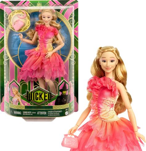 Mattel Universal Wicked Glinda Fashion Doll & Accessories with Blonde ...