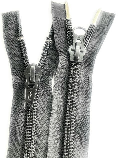 Buy NO#10,Nylon Coil Zip/Zipper, 2 Way (Double pullers Headed), Black ...