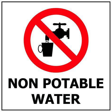 NON POTABLE WATER - Safety Genius