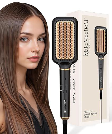 Makemeebold Make Mee Bold Frizz Free Straightening Brush for Hair ...