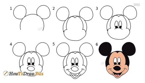 Image result for Mickey Mouse Drawing Tutorial