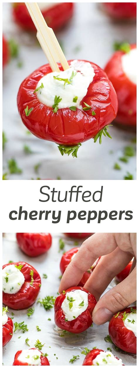 Stuffed Cherry Peppers Appetizer Recipe - hot red cherry peppers ...