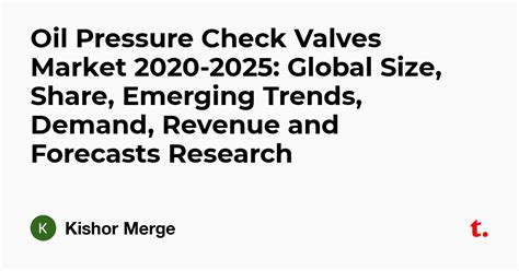 Oil Pressure Check Valves Market 2020-2025: Global Size, Share ...