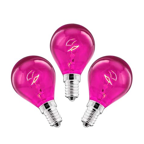25-Watt Light Bulb 3-pack – Pink - The Candle Boutique - Scentsy UK ...