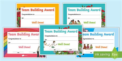 Team Building Award Certificates - Printable Resource Pack