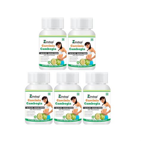 Zindagi Garcinia Cambogia Extract Capsules - 100% Natural Weight ...
