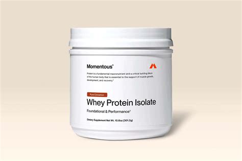Momentous limited time Pure Cinnamon Whey Protein Isolate