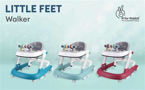 Little Feet Baby Walker - Detachable Toy Bar With Music & Light