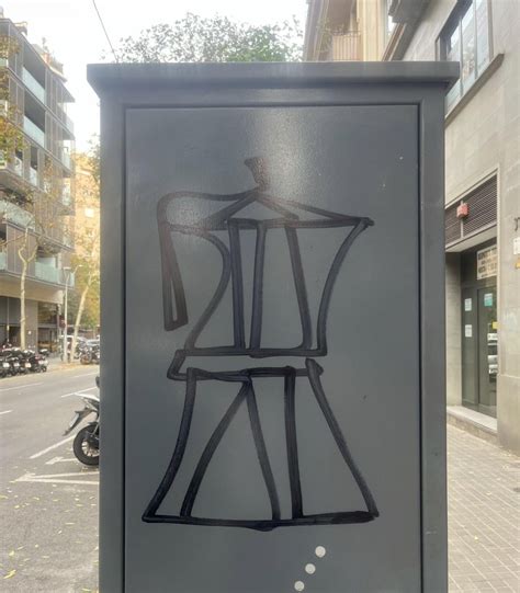 Street Art, Barcelona. I’ll allow it : r/espresso