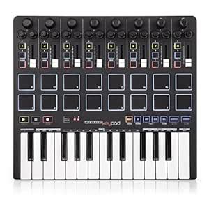 Reloop Keypad Compact USB MIDI Keyboard with DAW Control and Drum Pads ...