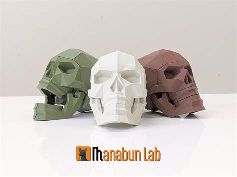 Archivo STL 💀Puzzle de calavera Low Poly ・Idea de impresión 3D para ...