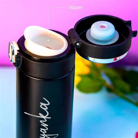 Personalised premium Water Bottle with Temperature display – Le ...