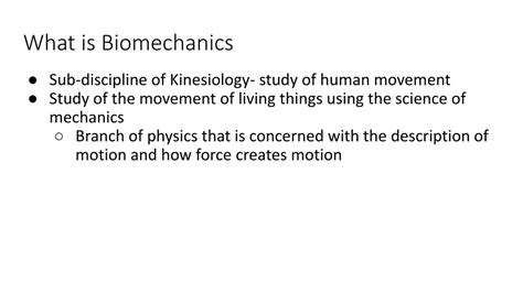 PPT - Sports Biomechanics PowerPoint Presentation, free download - ID ...