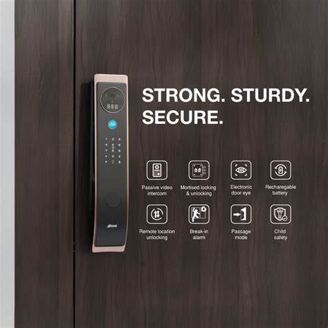 Ozone 3D Facial Recognition Smart Door Lock with 5-way access | Door T
