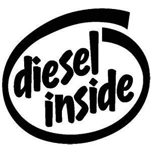 Diesel Inside Fuel Lid Sides Car Sticker (Black) by ONTIME : Amazon.in ...