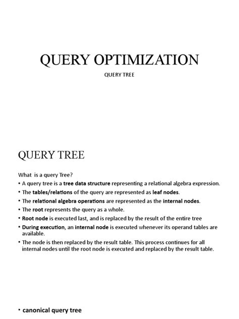 Image result for Heuristic Optimization of Query Trees
