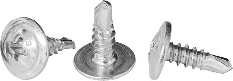 Buy 8 x 12" Phillips Modified Truss Head Self-Drilling Tek Screw, Zinc ...