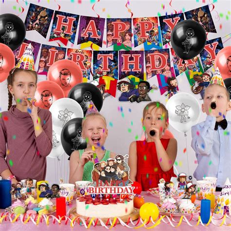 Birthday Party Decorations for Stranger Things,Bundle of 39 Stranger ...