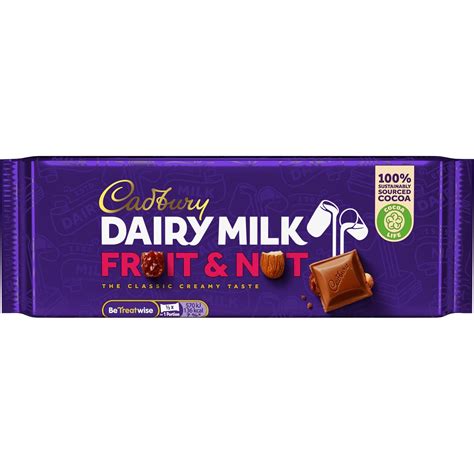 Buy Cadbury Dairy Milk Fruit & Nut Milk Chocolate Bar, 200g Online at ...