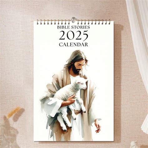 Calendrier 2025 des histoires de la Bible | Calendrier chrétien 2025 ...