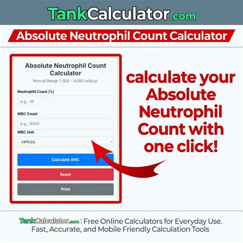 Absolute Neutrophil Count Calculator