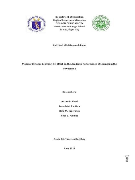 Image result for Example of Statistical Research Paper