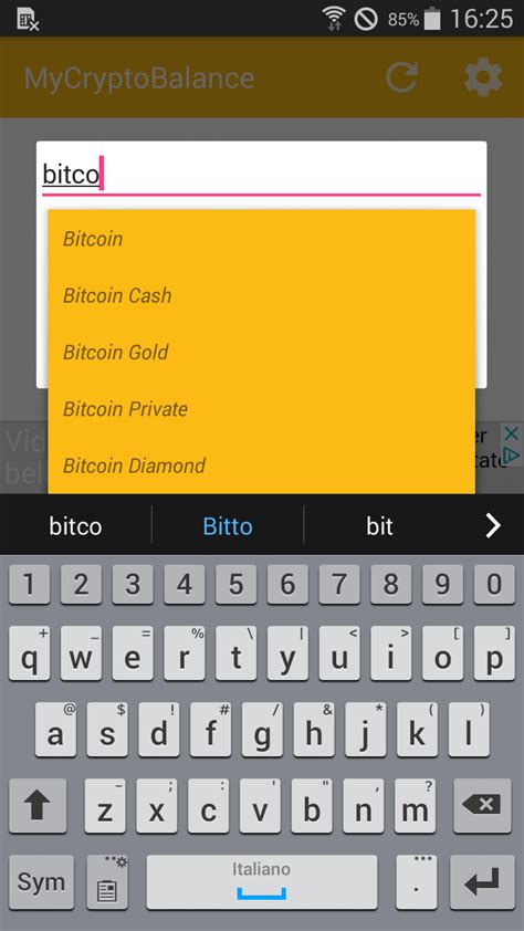 MyCryptoBalance permette di controllare l'andamento degli investimenti ...