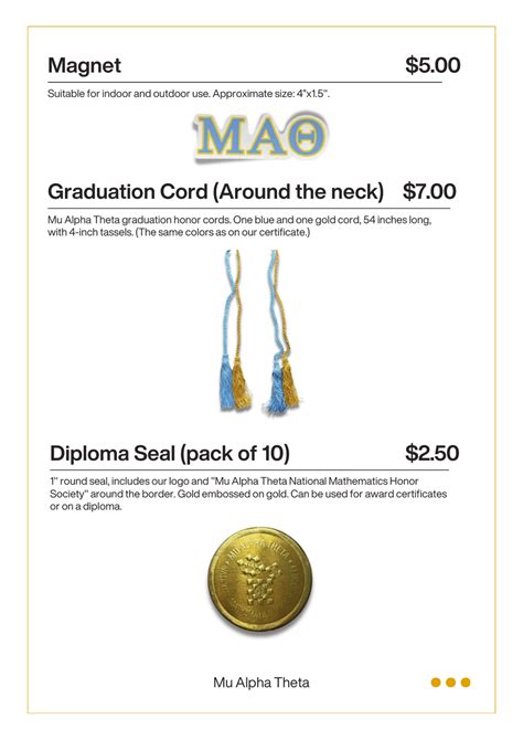 Mu Alpha Theta - Available Merchandise | Mu Alpha Theta