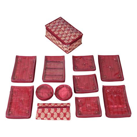 Vouch Jewellery Box, Jewellery Kit, Bank Locker Organizer with 12 ...