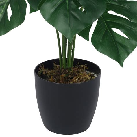 Buy Faux Multicolor Monstera Silk Plant With Pot - 55 cms Online in ...