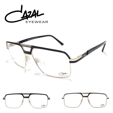 CAZAL メガネ 7074 57サイズ チタン ゴールド ブラック おしゃれ お洒落 メンズ 男性 紳士 エレガント ギフト 記念日 ...